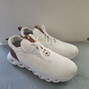 Men's Nautica White and Brown Sneakers Size 10